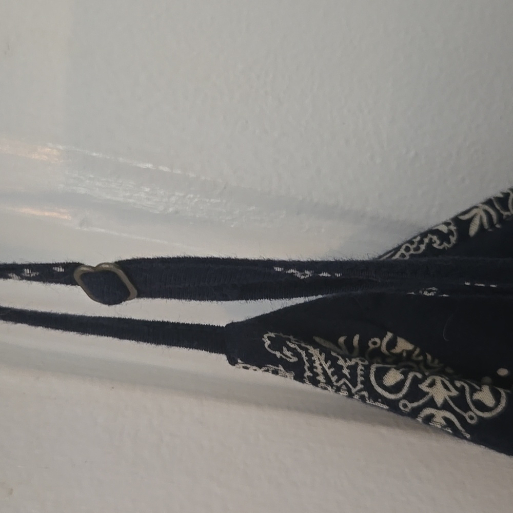 Tommy Hilfiger Navy Paisley Slip Maxi Dress with Ivory Print - Picture 4 of 6